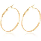 Cilla Jewels Dames oorringen Edelstaal Goudkleurig-30mm