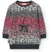 Boboli Fleece Printed Lang Mouw Jurk