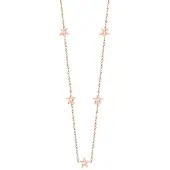 Cilla Jewels dames ketting Edelstaal Verguld Rose Ster