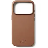 Mujjo Full Leather iPhone 17 Pro Hoesje Bruin