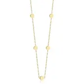 Cilla Jewels dames ketting Edelstaal Verguld Goudkleurig Muntjes