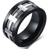 Mendes Stalen kabel ring Cross-20mm