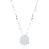 LGT JWLS LGT Jewels Dames ketting Munt hanger Zilverkleurig