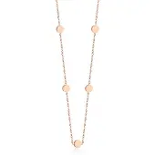 Cilla Jewels dames ketting Edelstaal Verguld Rose Muntjes