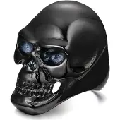 Mendes Stalen herenring Skull Black-20mm