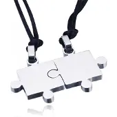 LGT JWLS Vriendschapsketting LGT Jewels Edelstaal Puzzelstuk