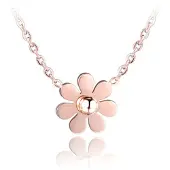 Cilla Jewels ketting Daisy Flower rosegoud Verguld