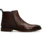 Manfield Bruine leren Chelsea boots | Maat 43