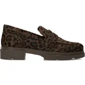 Manfield Leopard loafers met pony hair | Maat 42