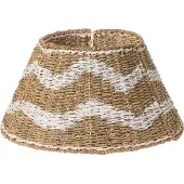 Beliani HIVER - Kerstboomrok - Natuurlijk/Wit - ⌀ 43 cm - Zeegras
