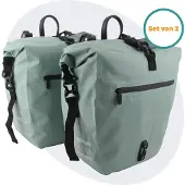 Voltano Enkele Fietstas Set E-bike - Mint Groen - 46 Liter