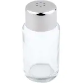 Aps zout- en peperstrooier, glas/rvs, 6 gaatjes