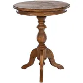 CLP Wiva Bijzettafel - Rond - 50x50 cm - bruin