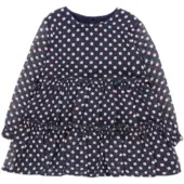 Boboli Chiffon Korte Jurk Met Lange Mouwen