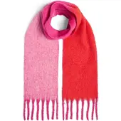 Pieces Sjaal 'PCBEA' pink / roze gemêleerd / rood