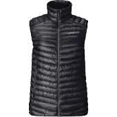 Norrøna - Merken - Trollveggen Down800 Super Light Vest M Caviar Black voor Heren - Maat L - Zwart