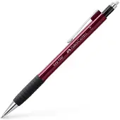 Faber-Castell - portemine GRIP 1347, rouge métallisé, 0,7mm