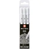 Sakura Gelly Roll set - medium wit - 3 stuks