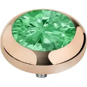 Melano Vivid Season CZ steentje Aqua Green Rosé