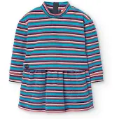 Boboli Velour Striped Lang Mouw Jurk