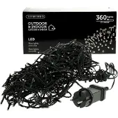 Kaemingk Rice led l27m - zwart/warm wit