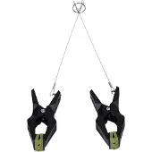 Doc Johnson Hardwire Hangers -/ tepelklem - Zwart