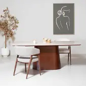 Giga Meubel Eettafel Thomas Walnoot Keramisch 200cm
