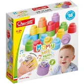 Quercetti Momy Soft Bouwblokken met Geluid, 18dlg.