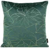Eurofirany Gouden Blad Fluweel Kussenhoes Mintgroen 45x45 cm