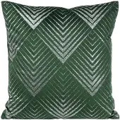 Eurofirany Decoratieve Kussenhoes 45x45cm Donkergroen - Zachte Velours