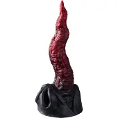 Creature Cocks Silicone Dildo Dragon Tongue - Rood/Zwart
