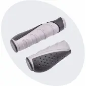 Voltano Ergonomische Fietshandvatten Zwart Grijs - 132 / 92 MM