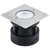 EVN Meerkat LED grondspot inbouwlamp, hoekig, 3W, alu / grijs / zink, Aluminium, LED inbouwspot