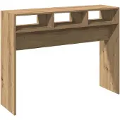 vidaXL Wandtafel 105x30x80 cm bewerkt hout artisanaal eikenkleur