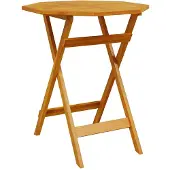 vidaXL Tuintafel inklapbaar Ø70x75 cm massief acaciahout