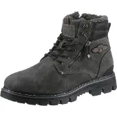 Dockers by Gerli Veterboots goudgeel / rookgrijs / donkerrood / zwart