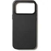 Mujjo Full Leather iPhone 17 Pro Max Hoesje Zwart