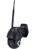 Nivian NVS-IPC-0S2B Full HD 3MP zwarte WiFi PT camera voor buiten met IR nachtzicht, auto tracking, microSD en 2-weg audio op Tuya app