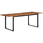vidaXL Eettafel 200x100x75 cm massief acaciahout