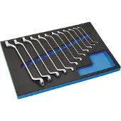 Promat /Tecwerk Gereedschapsmodule | 12-delig 3/3-module | sleutelbreedten 6x7-30x32 mm - 4000871233