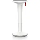 Interstuhl StandUP in hoogte verstelbare kruk, Ø 330 x H 590 - 845 mm, grijs-wit