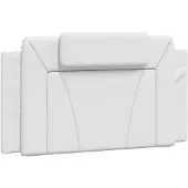 vidaXL Hoofdbordkussen "Viana" Wit 100 cm Kunstleer
