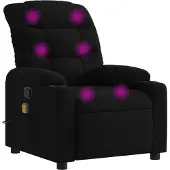 vidaXL Massagestoel met zwarte stof