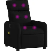 vidaXL Massagestoel met Zwarte Stof