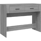 vidaXL Wandtafel 100x39x75 cm bewerkt hout grijs sonoma eikenkleurig