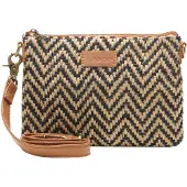 Chabo Bags Romio Jaquard Crossbody Clutch/Schoudertas Cognac