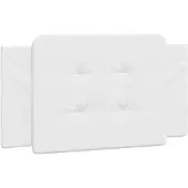 vidaXL Hoofdbordkussen "Zadar" 100 cm kunstleer wit