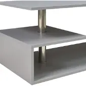 En.casa Salontafel Haarlem rechthoekig lichtgrijs 90x50x41 cm []