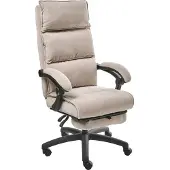 Beliani EATON - Directiestoel - Beige - Chenille
