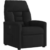 vidaXL Fauteuil verstelbaar stof zwart